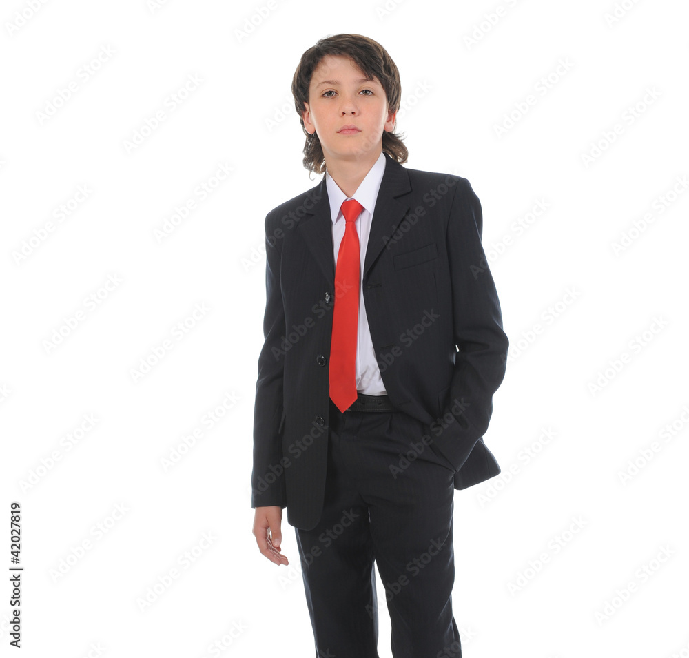 portrait of a boy businessman in a business suit portrait of a boy businessman in a business suit