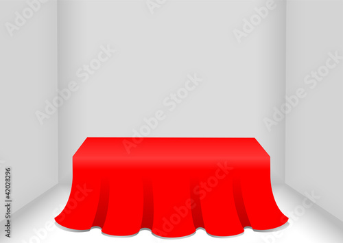 Elegant red table