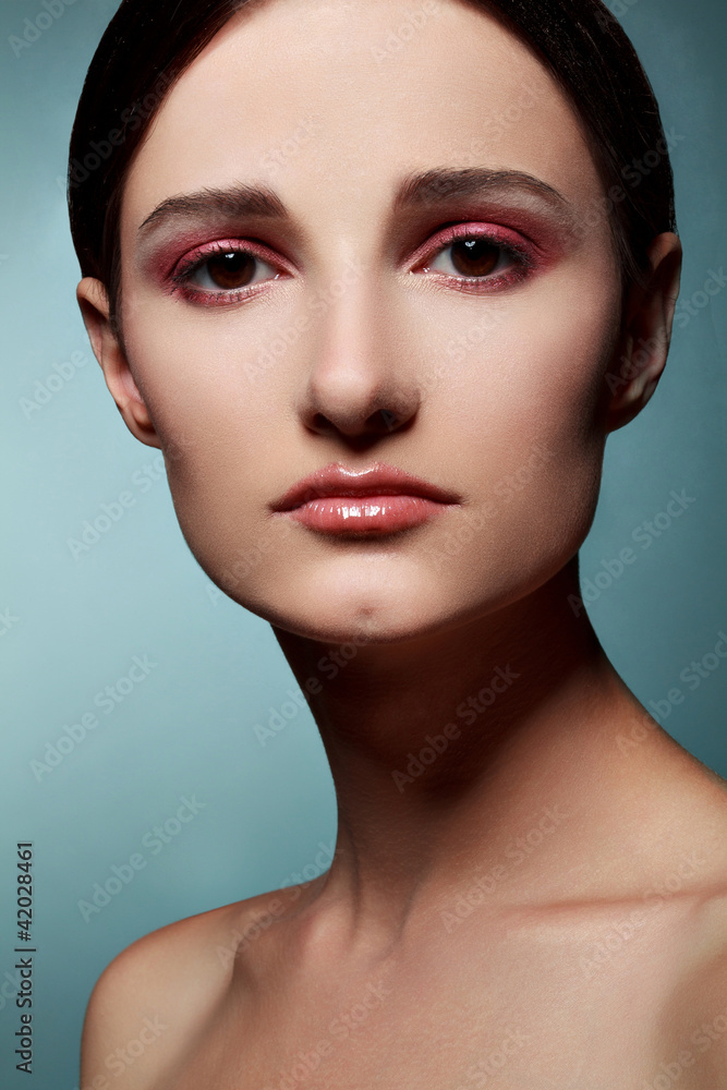 Beautiful woman face with clean purity skin. High quality image Beautiful woman face with clean purity skin. High quality image