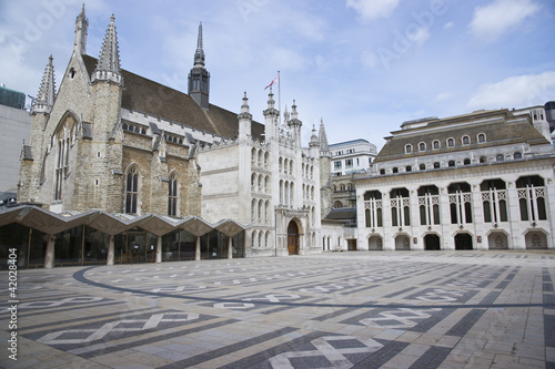 Tableau sur toile Guildhall and Art Gallery in London, England