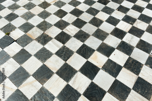 Ancient checkered floor