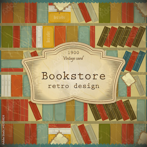 Vintage Book Background in scrapbooking style