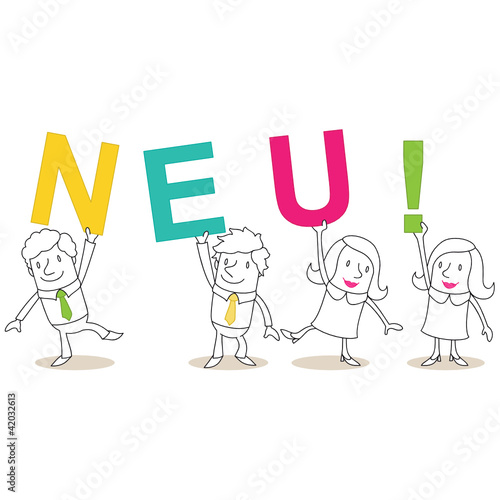 Geschäftsleute, Buchstaben, NEU!