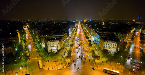 Photography Paris, Frankreich. Aussicht vom Triumpfbogen