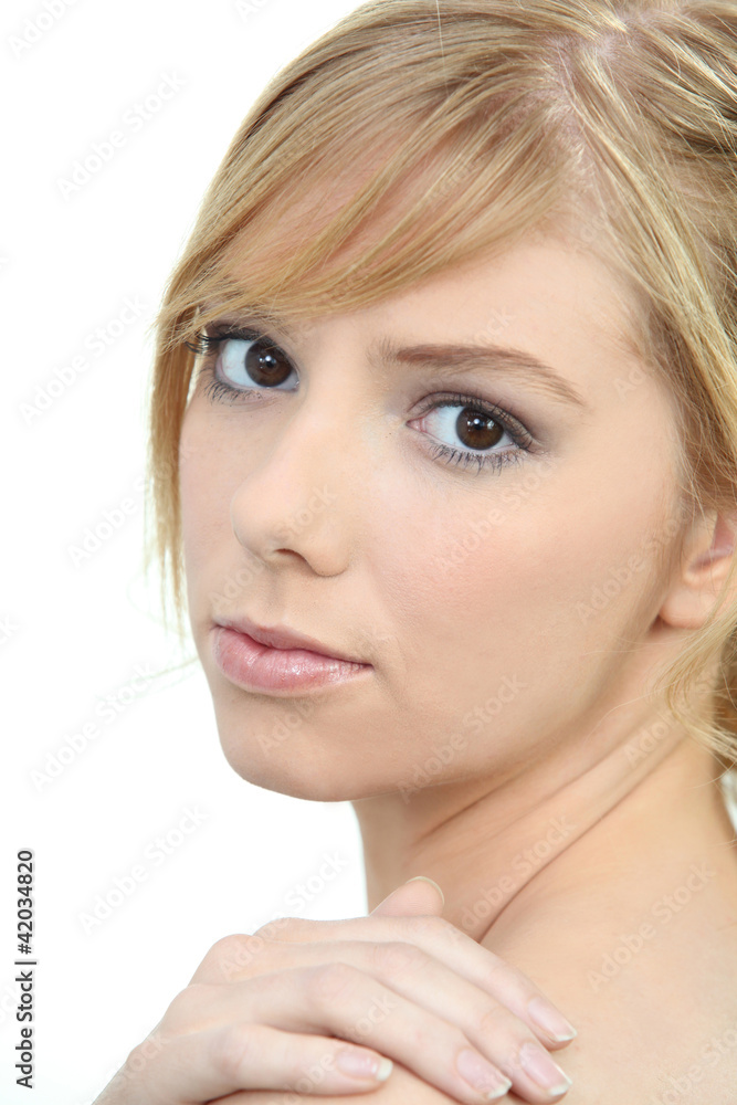 Fototapeta premium Portrait of blonde teen