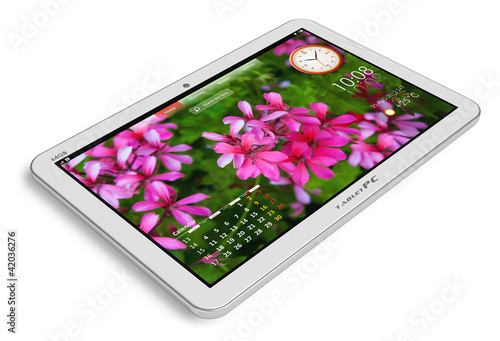 White tablet PC