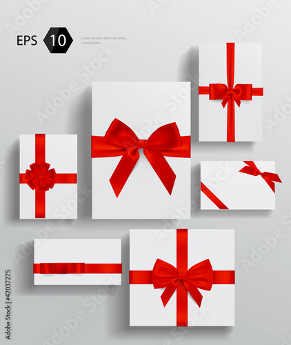 Vector gift wrapping collection