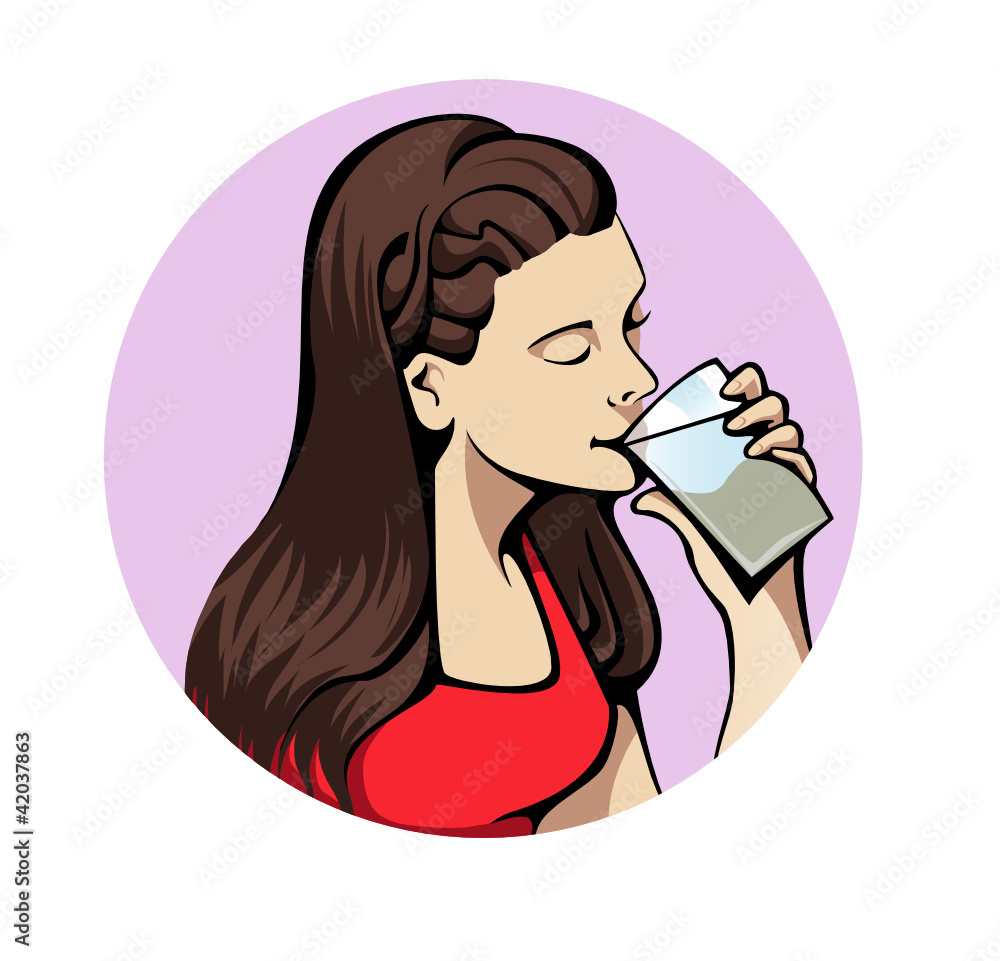Drinking woman Drinking woman