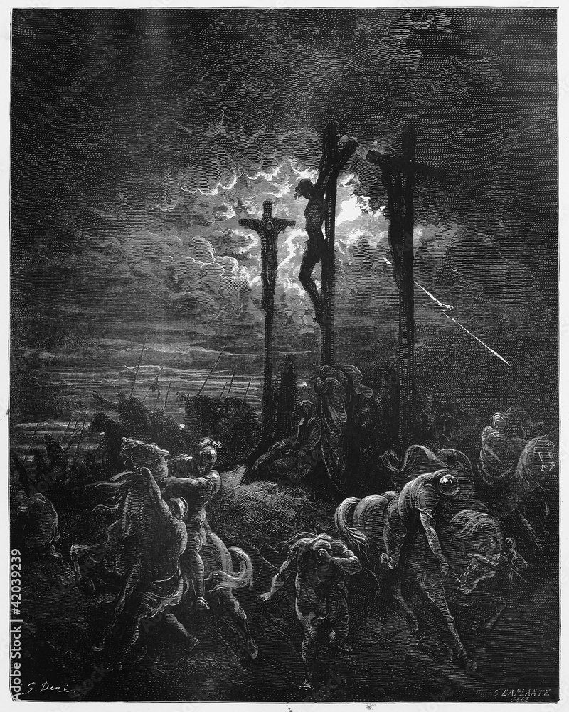 Fototapeta premium Darkness at the Crucifixion