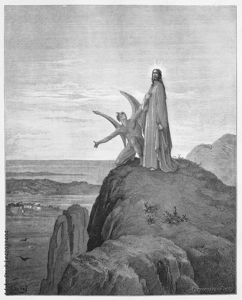 Fototapeta premium The Temptation of Jesus