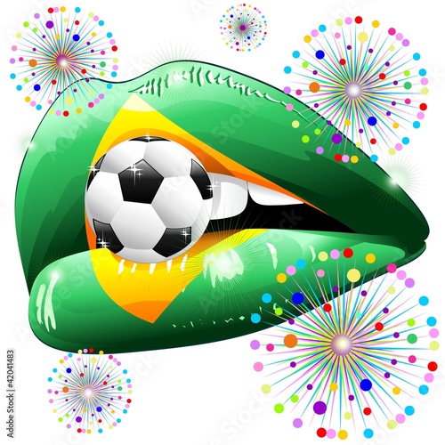 Bocca Sensuale Brasile 2014 Calcio-Brazil Sensual Mouth
