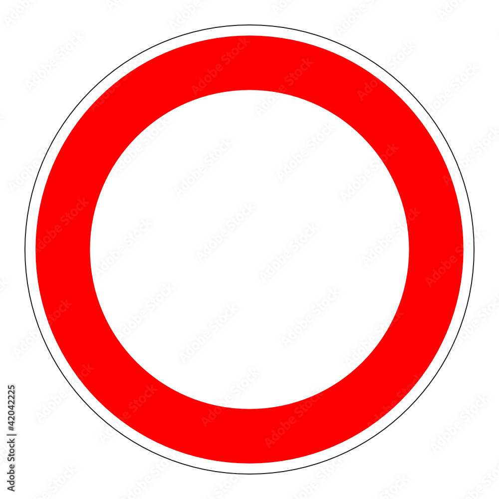 Verbot für Fahrzeuge aller Art – RGB-Rot Verbot für Fahrzeuge aller Art – RGB-Rot