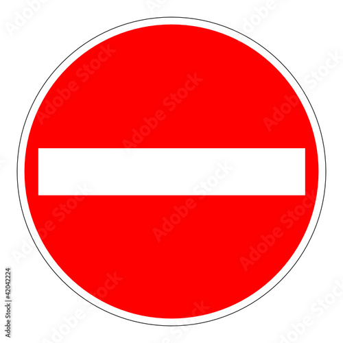 Verbot der Einfahrt – RGB-Rot