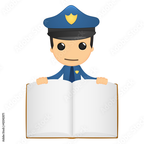 funny cartoon policeman