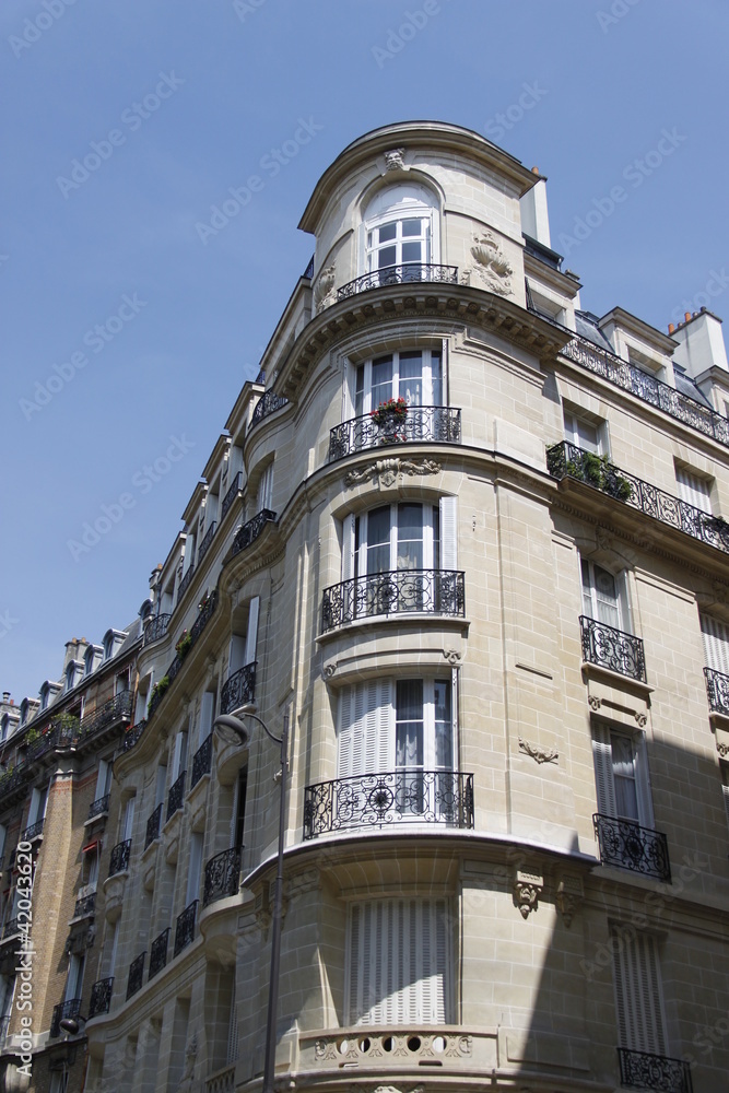 Immeuble du quartier de Passy à Paris	