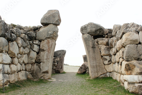 Kings gate at hattusa a unesco world heritage site photo