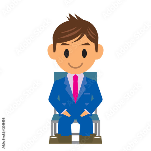 ビジネスマン イラスト 座る 正面 Stock Vector Adobe Stock ビジネスマン イラスト 座る 正面 Stock Vector Adobe Stock