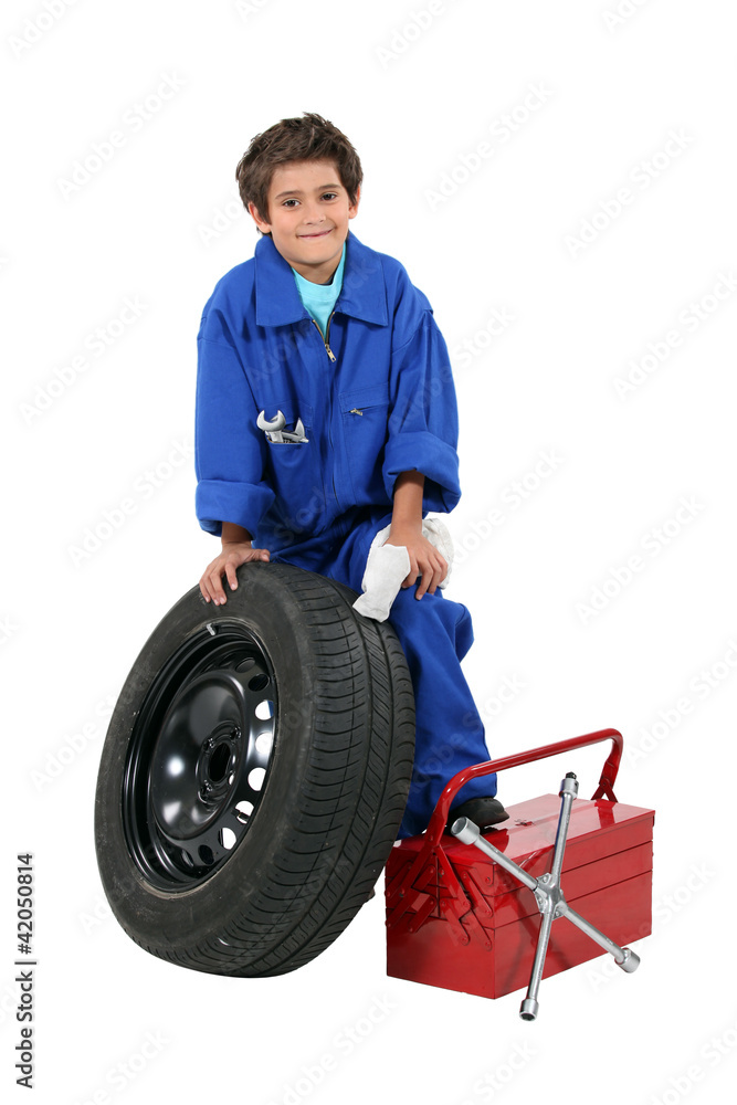 A young mechanic