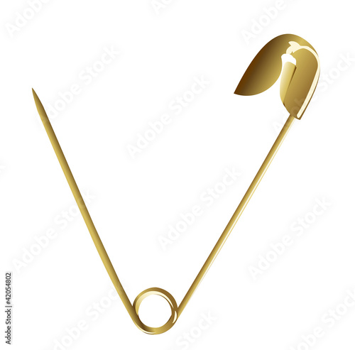 Gold pin