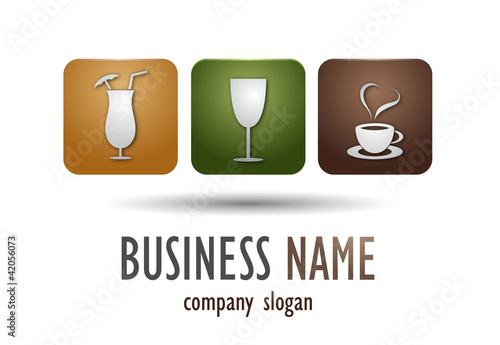 Business logo drinks desing