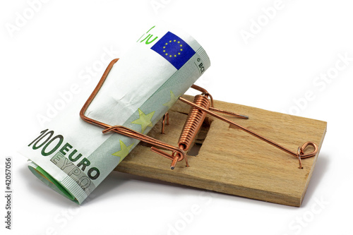 euro in mausefalle