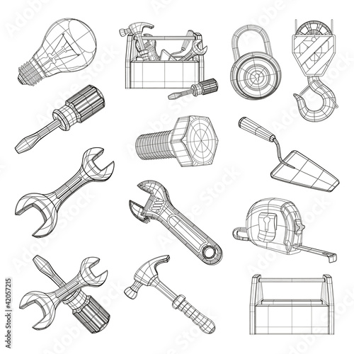 Drawing tools set
