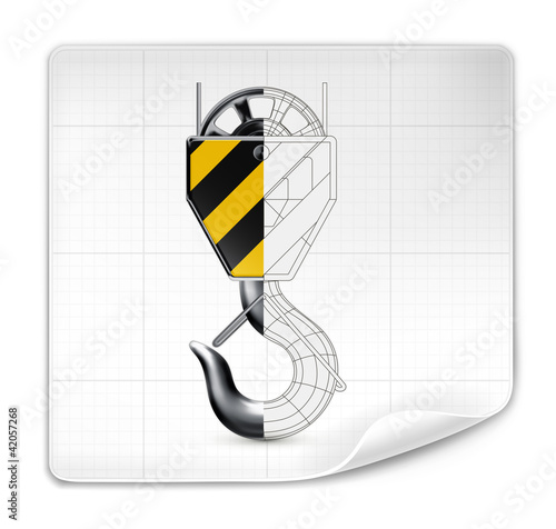 Lifting hook drawing