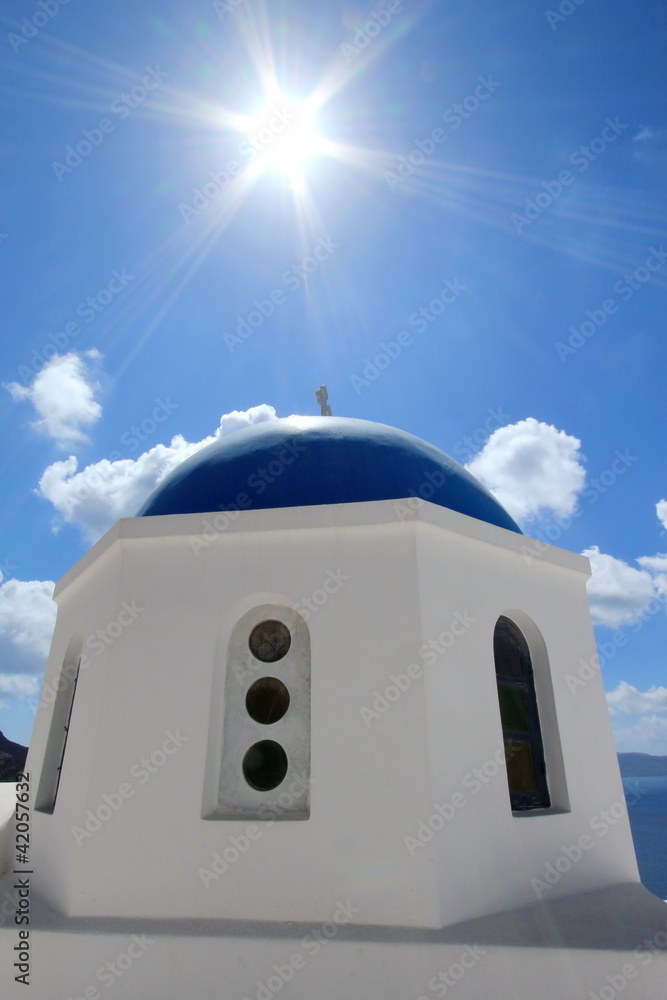 Greek orthodox church in Santorini island, Greece