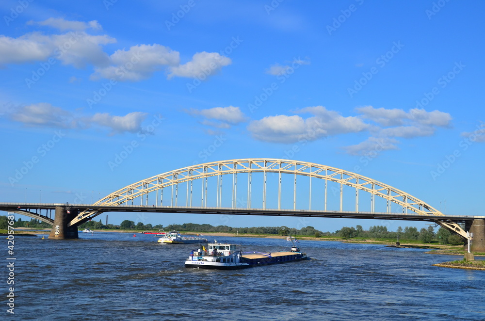 Fototapeta premium Waabrug view in Nijmegen (Gelderland-The Netherlands)