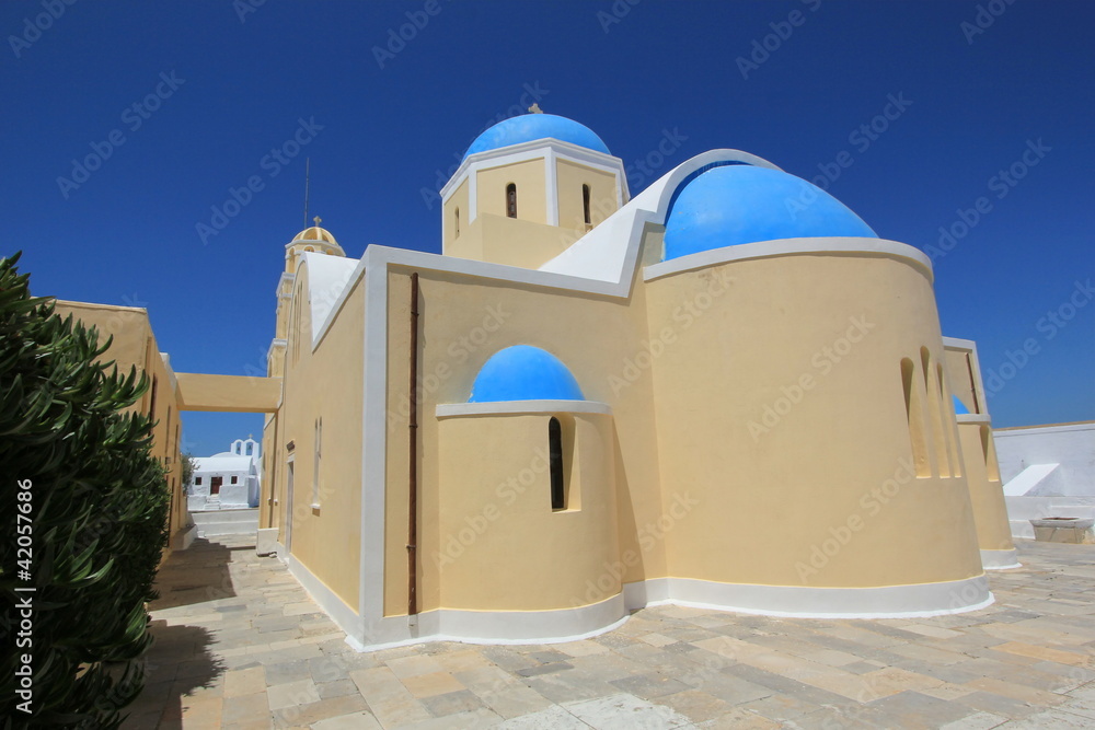 Greek church, Oia, Santorini, Greece