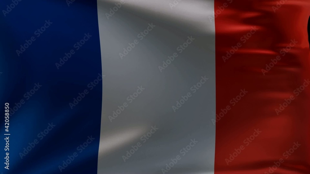 france_flag_waving_close-up_3d_loopable france_flag_waving_close-up_3d_loopable