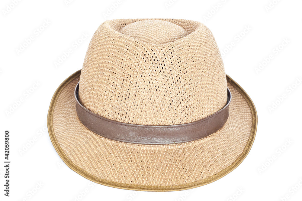 Fedora hat isolated.