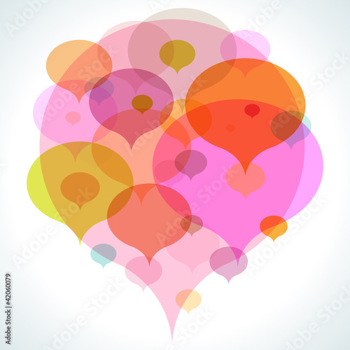 Colorful  Bubble Background, abstract eps10 vector