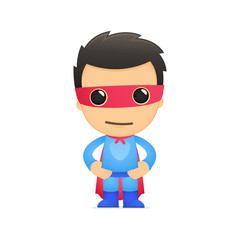 Fototapete Superhelden funny cartoon superhero  © artenot