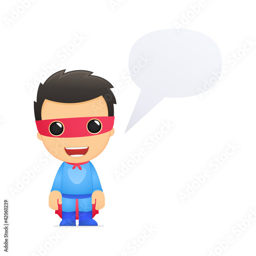 funny cartoon superhero