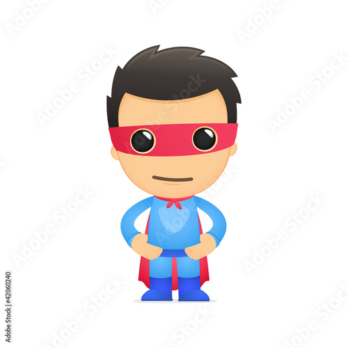 funny cartoon superhero