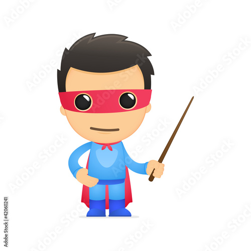 funny cartoon superhero