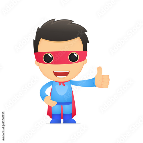 funny cartoon superhero