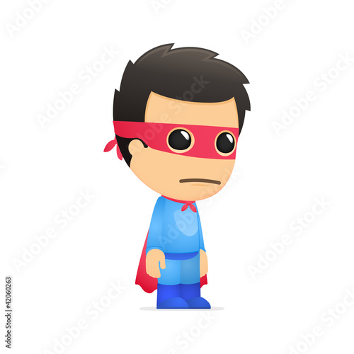 funny cartoon superhero
