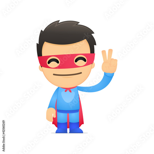 funny cartoon superhero