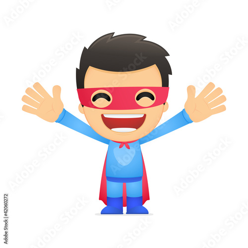 funny cartoon superhero