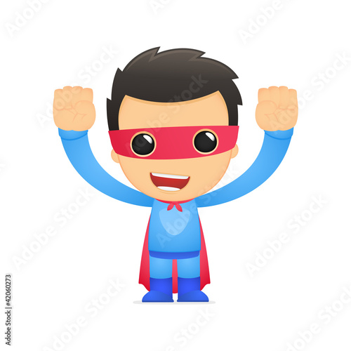 funny cartoon superhero