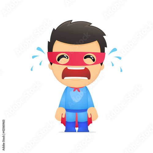 funny cartoon superhero
