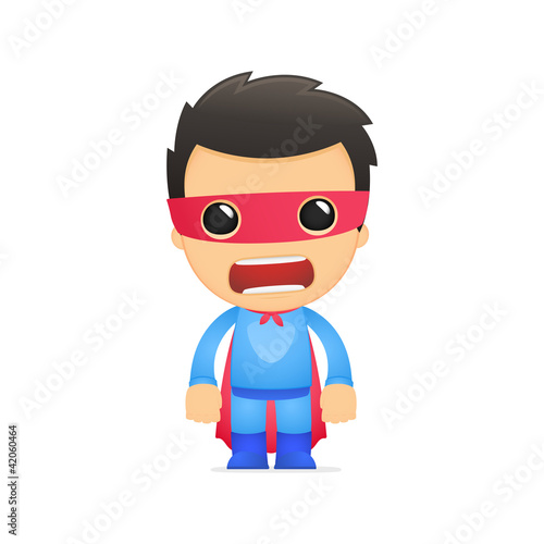funny cartoon superhero