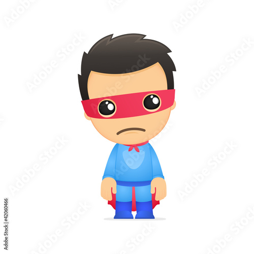 funny cartoon superhero