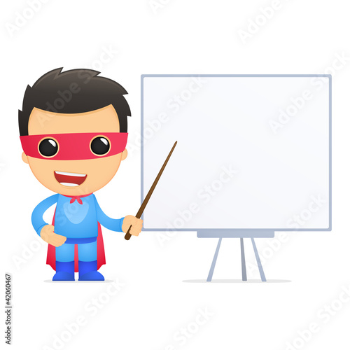 funny cartoon superhero