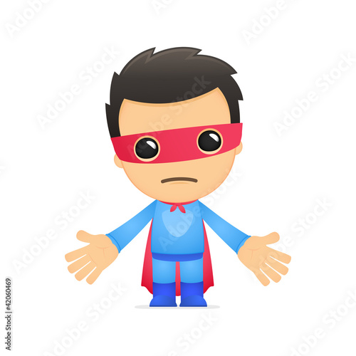 funny cartoon superhero