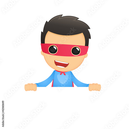 funny cartoon superhero