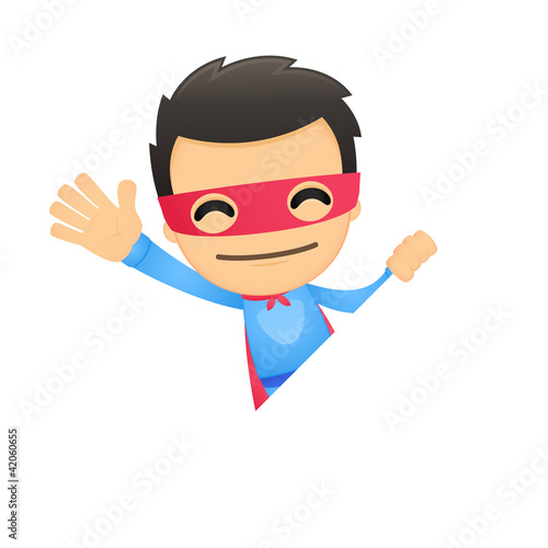 funny cartoon superhero