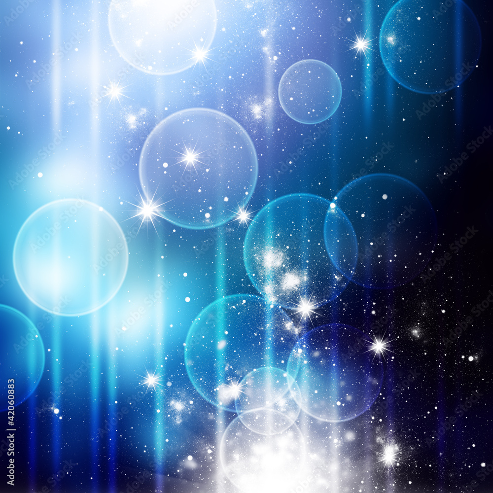 Shine blue abstract background with stars Shine blue abstract background with stars